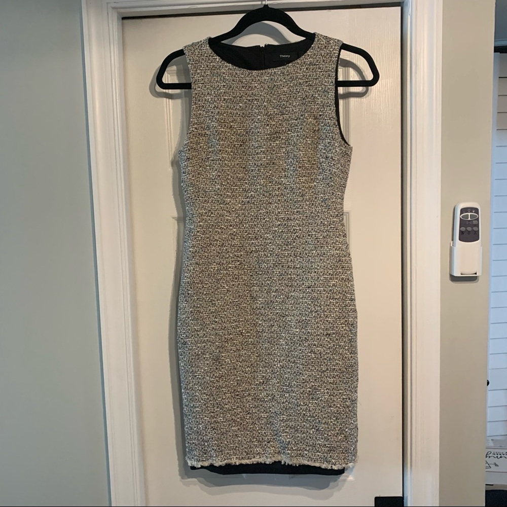 Theory Betty Tweed Sheath Dress - Size 2 - Picture 2 of 6